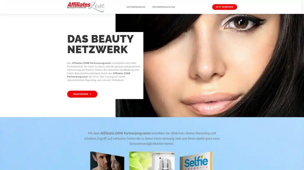Affiliates Zone das Partnerprogramm für Beauty Produkte