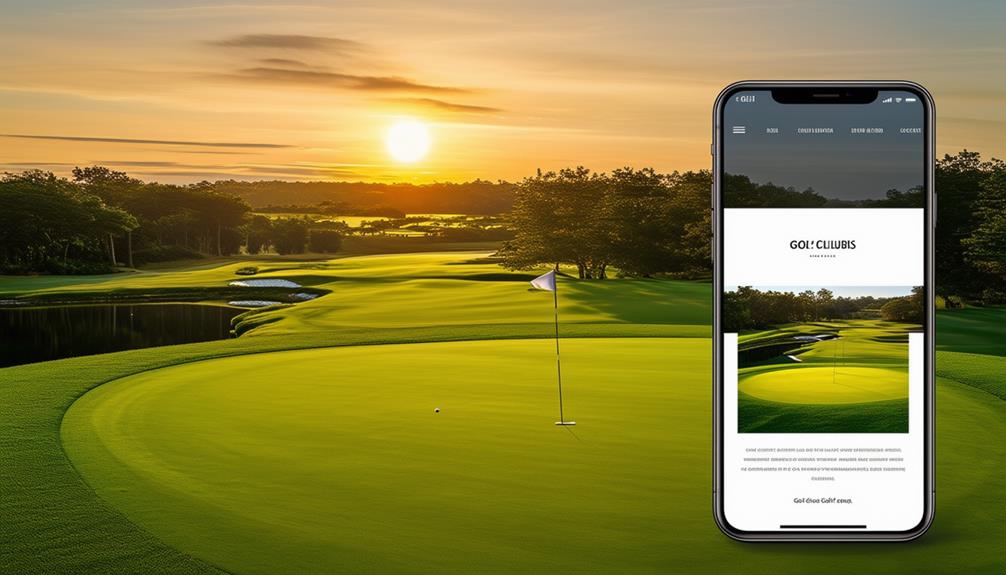 Eine Mobile Responsive Webseite für Golf Clubs