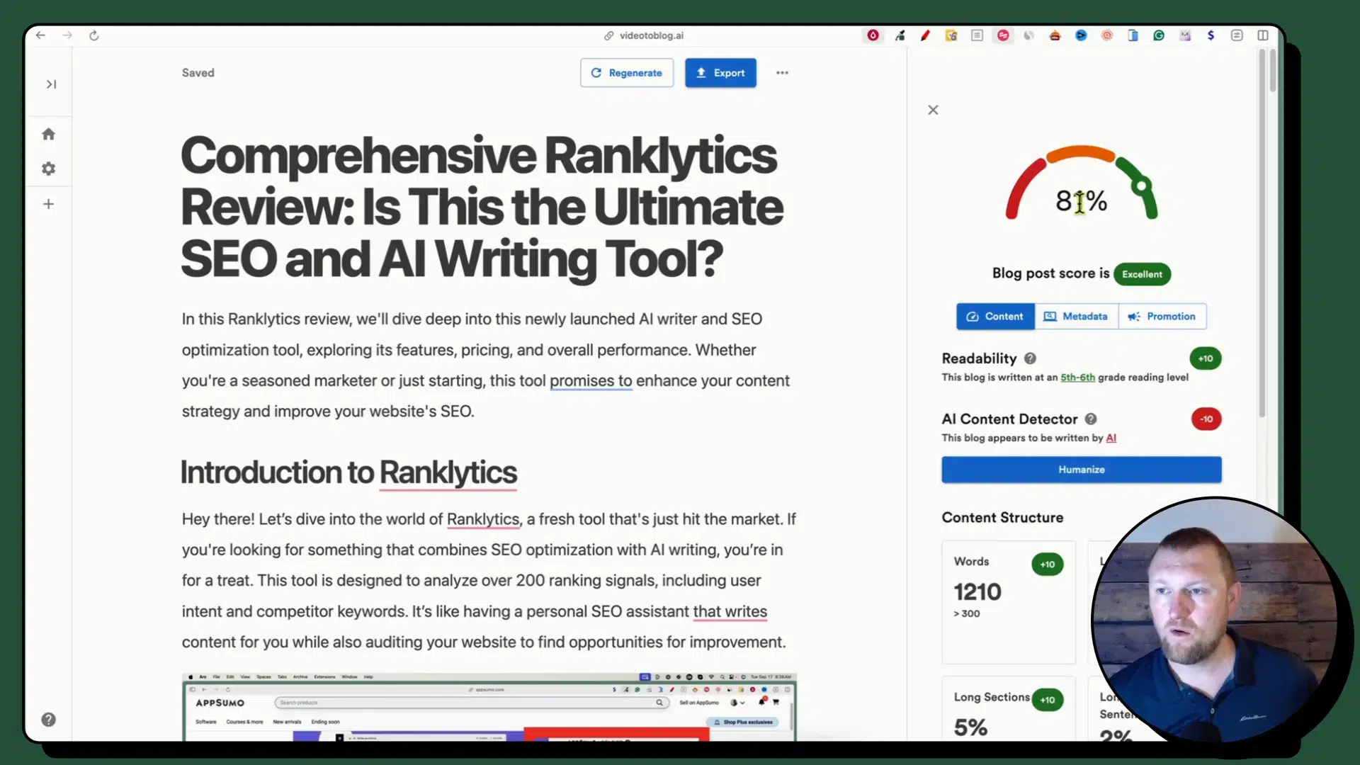 Ranklytics-Funktionen - Keyword-Analyse