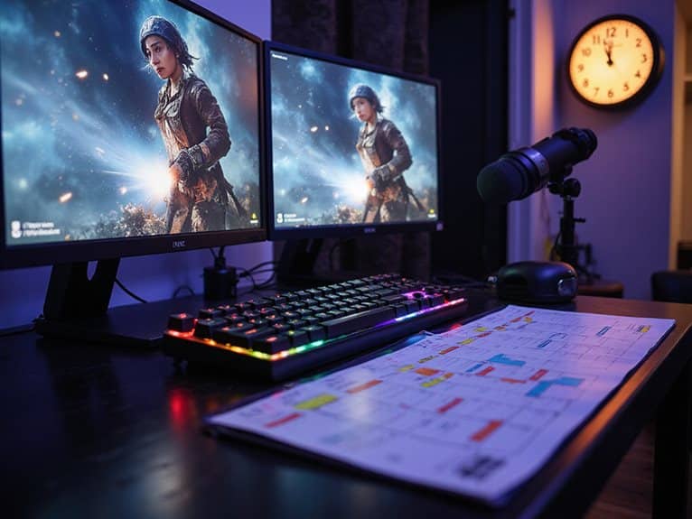 konsistenter Streaming-Zeitplan Erfolg